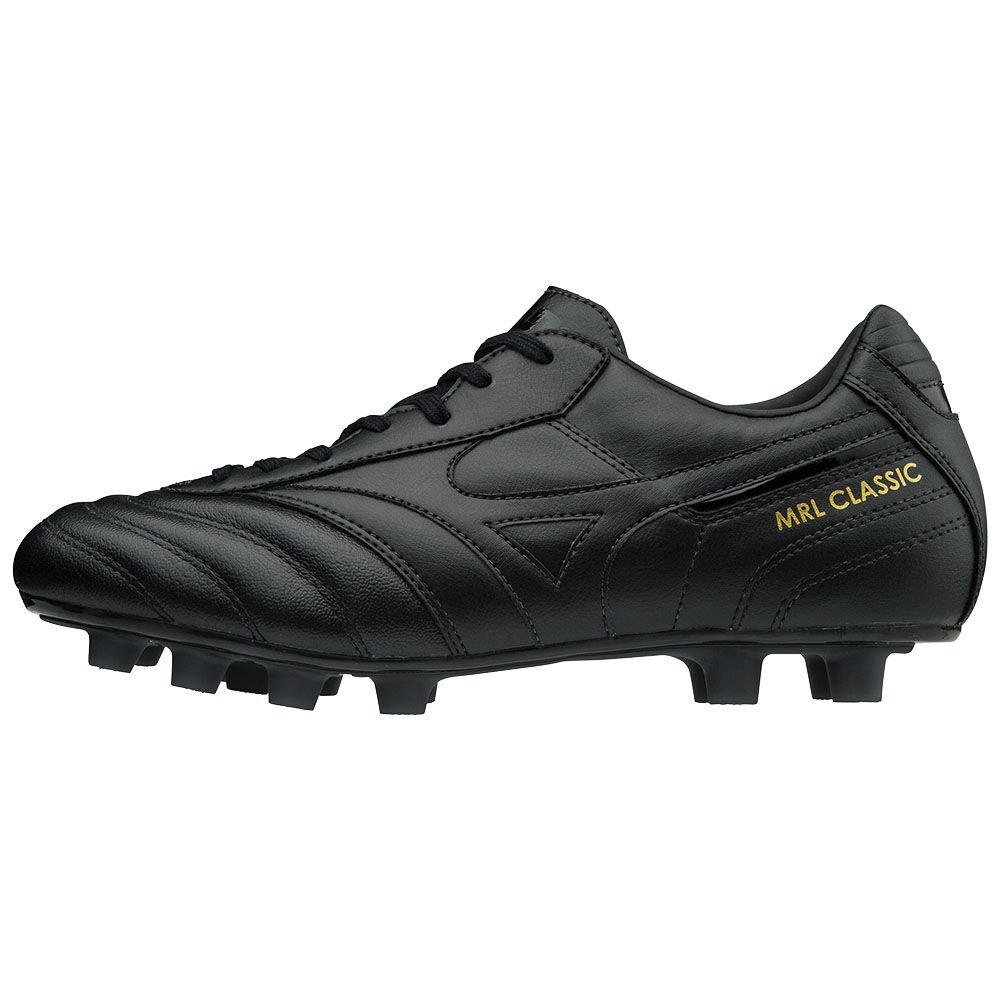 Women's Mizuno Football Boots Black/Black MORELIA CLASSIC MD Shoes - P1GA181500